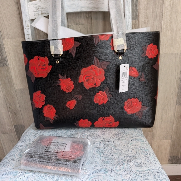 Coach Station Tote And Wallet Set NWT Rose Camo - Picture 9 of 16